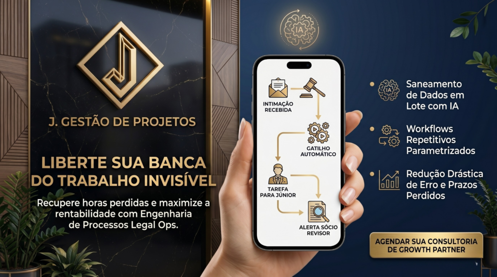 O Fim do Trabalho Invisível: Como a Engenharia de Processos Salva a Lucratividade da sua Banca